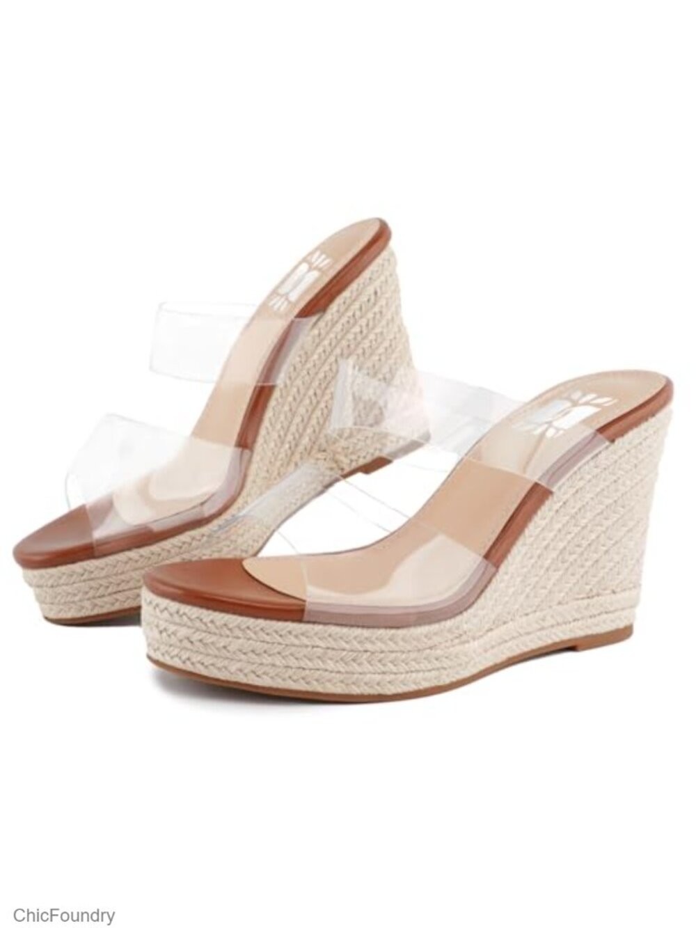 Espadrille Wedge Sandals for Women Open Toe Platform Slides